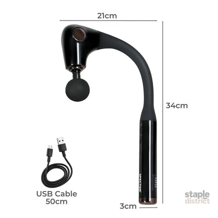 Spector Extended Handle Massage Gun Black-2006732693613711362