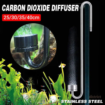 Stainless Steel Aquarium CO2 Diffuser Carbon Dioxide Atomizer Grass Tank Bubbler - 25cm - Appliances > Aroma Diffusers