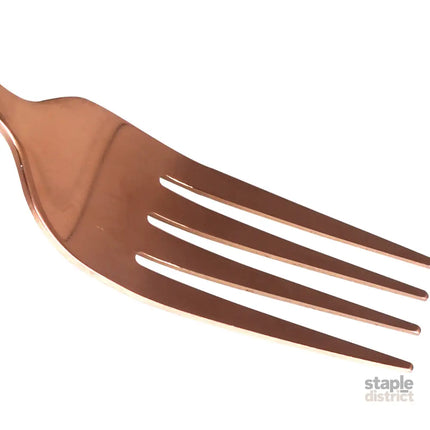 Stainless Steel Cutlery Set Glossy Knife Rose Gold-2006733055871553540