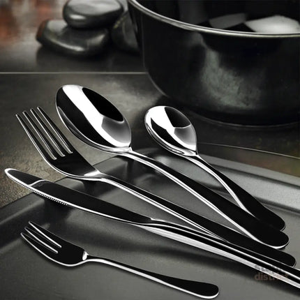 Stainless Steel Cutlery Set Travel Knife Black-2018816724035571718