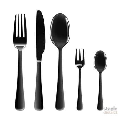 Stainless Steel Cutlery Set Travel Knife Black-2018816724035571712