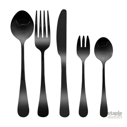 Stainless Steel Cutlery Set Travel Knife Black-2018816724035571713