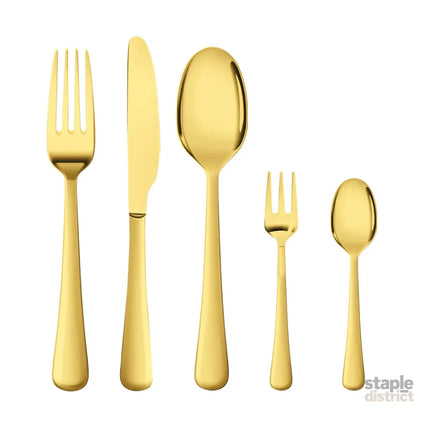 Stainless Steel Cutlery Set Travel Knife Gold-2006733055670226944