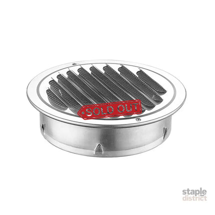 Stainless Steel Exhaust Fan Vent Outlet Flat Hood for Bathroom Kitchen Outlet - 100mm - Appliances > Fans > Exhaust Fans