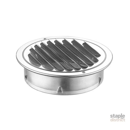 Stainless Steel Exhaust Fan Vent Outlet Flat Hood for Bathroom Kitchen Outlet - 150mm - Appliances > Fans > Exhaust Fans