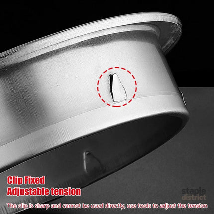 Stainless Steel Exhaust Fan Vent Outlet Flat Hood for Bathroom Kitchen Outlet - 150mm - Appliances > Fans > Exhaust Fans
