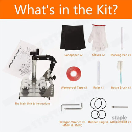 Stainless Steel Glass Bottle Cutter DIY Tool Kit AU - Home & Garden > DIY > Kitchen & Bathroom DIY