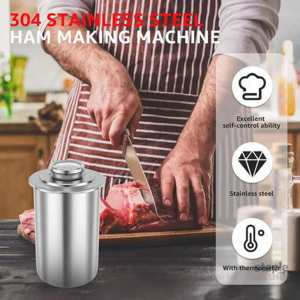 Stainless Steel Ham Maker with Thermometer - Appliances > Kitchen Appliances > Food Mixers & Blenders