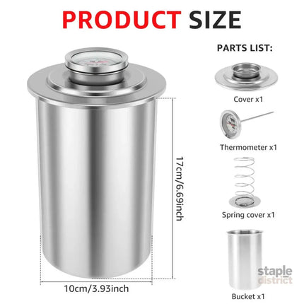 Stainless Steel Ham Maker with Thermometer - Appliances > Kitchen Appliances > Food Mixers & Blenders