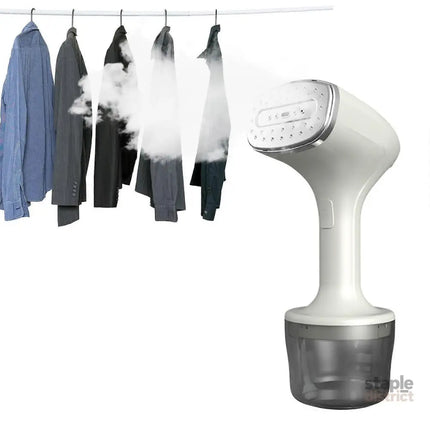 Stainless Steel Handheld Fabric Steamer Portable Travel Clothes Steamer White - Appliances > Washers Dryers & Irons >