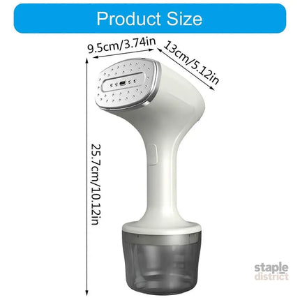 Stainless Steel Handheld Fabric Steamer Portable Travel Clothes Steamer White - Appliances > Washers Dryers & Irons >