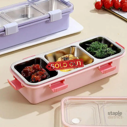 Stainless Steel Lunch Box Compartment Bento Box Food Container for Meal Prep Use - Green - Outdoor Recreation >