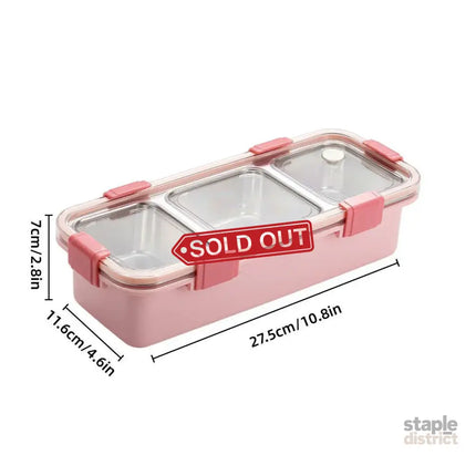 Stainless Steel Lunch Box Compartment Bento Box Food Container for Meal Prep Use - Green - Outdoor Recreation >