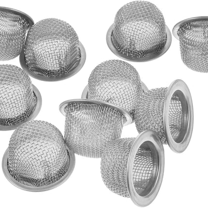 Stainless Steel Screen Filters 10pcs 34mm Mesh Strainers Double Screen Filter Cocktail Smoker Filter Accessories for