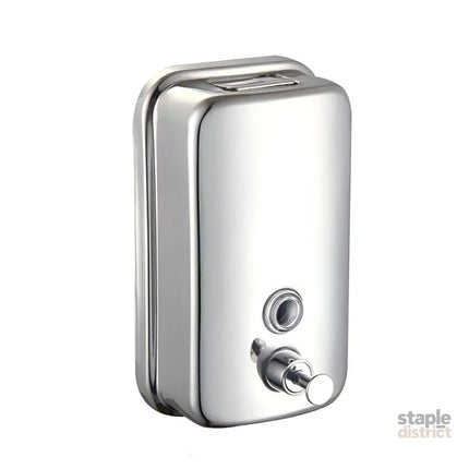 Stainless Steel Wall Mounted Soap Dispenser Hotel Bathroom Sanitizer Bottle - 500ML - Home & Garden > Bathroom