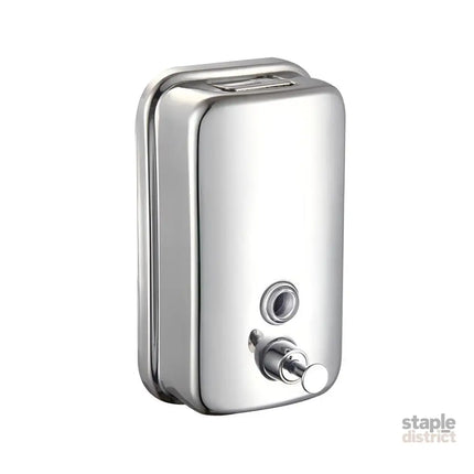 Stainless Steel Wall Mounted Soap Dispenser Hotel Bathroom Sanitizer Bottle - 500ML - Home & Garden > Bathroom