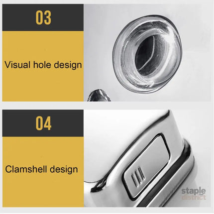 Stainless Steel Wall Mounted Soap Dispenser Hotel Bathroom Sanitizer Bottle - 500ML - Home & Garden > Bathroom
