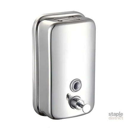 Stainless Steel Wall Mounted Soap Dispenser Hotel Bathroom Sanitizer Bottle - 500ML - Home & Garden > Bathroom