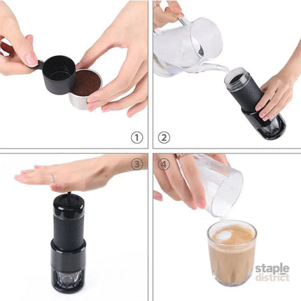 STARESSO Coffee Maker Red Dot Award Winner Portable Espresso Cappuccino Quick Cold Brew Manual Coffee Maker Machines