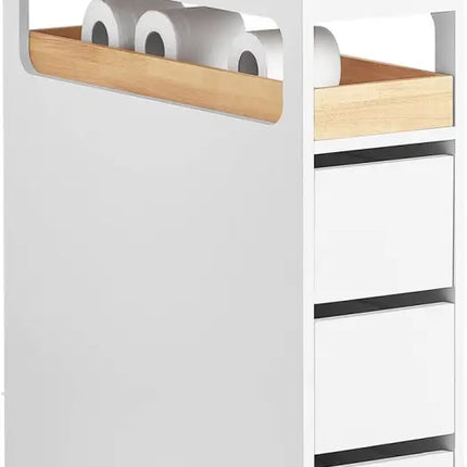 Storage Cart Narrow Cabinet Wheels Tray Drawers - Health & Beauty > Cosmetic Storage > Makeup Organisation & Storage