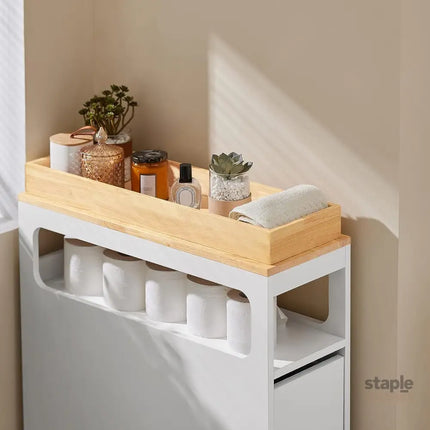 Storage Cart Narrow Cabinet Wheels Tray Drawers - Health & Beauty > Cosmetic Storage > Makeup Organisation & Storage