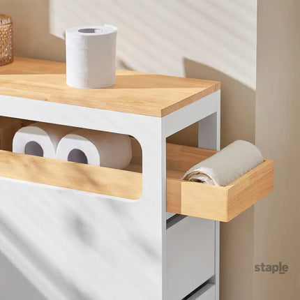 Storage Cart Narrow Cabinet Wheels Tray Drawers - Health & Beauty > Cosmetic Storage > Makeup Organisation & Storage