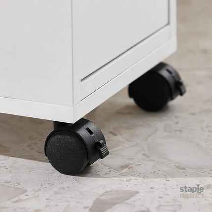 Storage Cart Narrow Cabinet Wheels Tray Drawers - Health & Beauty > Cosmetic Storage > Makeup Organisation & Storage