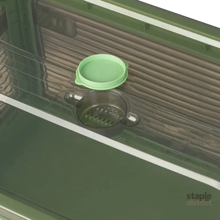 Storage Containers Stackable Lid Clothes S Green Small-2029387238168727557