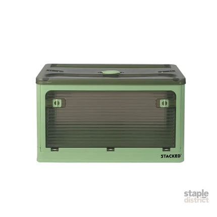 Storage Containers Stackable Lid Clothes S Green Small-2029387238168727553