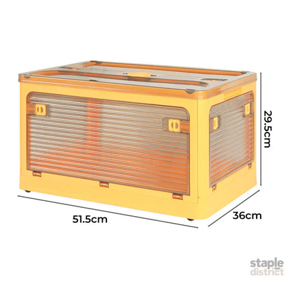Storage Organiser Large Box Stackable M Orange Medium-2006733026066829314