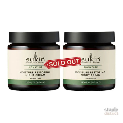 Sukin Moisture Restoring Night Cream 120ml x2-2050056757400702976