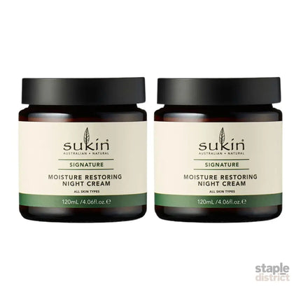 Sukin Moisture Restoring Night Cream 120ml x2-2050056757400702976