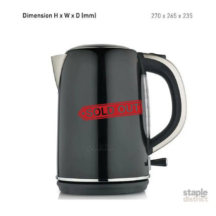 Sunbeam 1.7l Simply Stylish Black Fast Boil Cordless Kettle - Appliances > Kitchen Appliances > Kettles