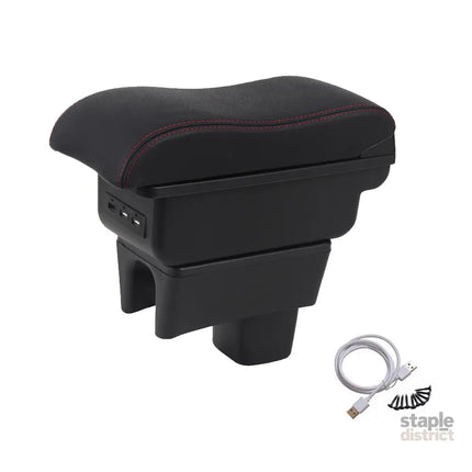 Suzuki Swift 2005-2021 Center Central Storage Car Console Seat Armrest Box Durable ABS Armrest Box Replacement Double