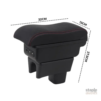 Suzuki Swift 2005-2021 Center Central Storage Car Console Seat Armrest Box Durable ABS Armrest Box Replacement Double