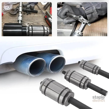 Tail Pipe Expander Set Exhaust Muffler Spreader Dent Remover Tool Kit 3PCS - Auto Accessories > Auto Accessories Others