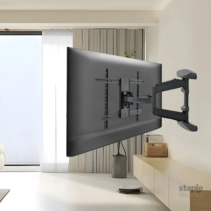 Telescopic Swivel and Tilt TV Monitor Wall Mount Bracket Load up to 85kg Full Motion Long Arm Bracket Max 48.5cm