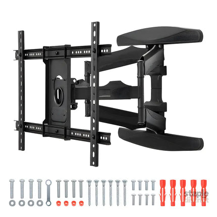 Telescopic Swivel and Tilt TV Monitor Wall Mount Bracket Load up to 85kg Full Motion Long Arm Bracket Max 48.5cm