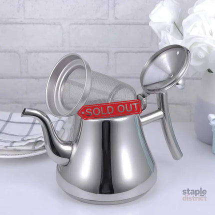 Thickened Stainless Steel Teapot Kettle With Strainer For Restaurant Hotel Use - Appliances > Kitchen Appliances >