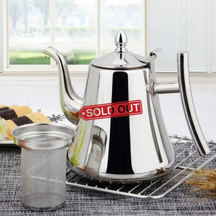 Thickened Stainless Steel Teapot Kettle With Strainer For Restaurant Hotel Use - Appliances > Kitchen Appliances >