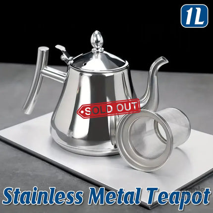 Thickened Stainless Steel Teapot Kettle With Strainer For Restaurant Hotel Use - Appliances > Kitchen Appliances >