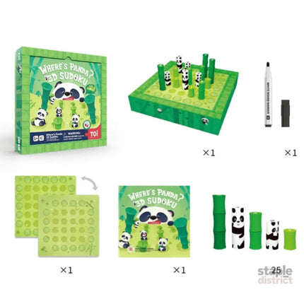 TOI Wheres Panda 3D Sudoku-2006733435795804162