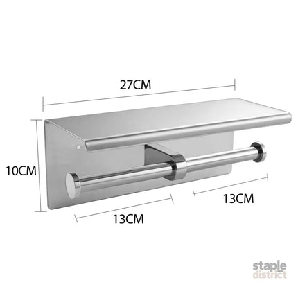 Toilet Paper Holder Double Roll Stainless-2029387261820407810
