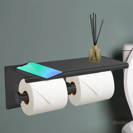 Toilet Paper Holder Double Roll Stainless-2018816667269861383