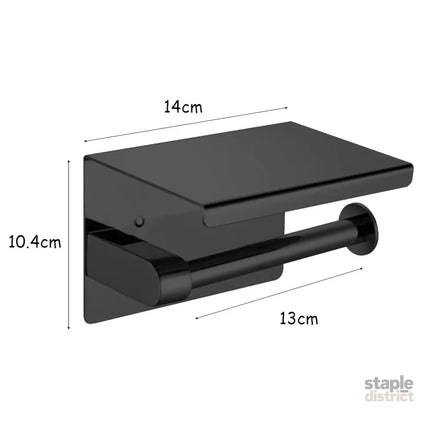 Toilet Paper Holder Roll Bath Tissue Black-2018816622747324418