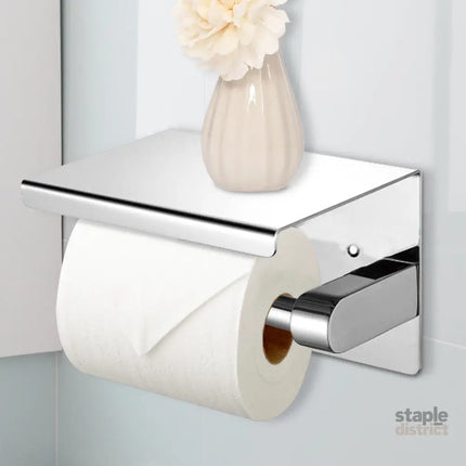 Toilet Paper Holder Roll Bath Tissue Silver-2018816622571163654