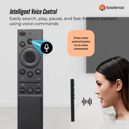 Tooleroo Smart TV Remote Control - Replacement For Samsung Voice BN59-01357F - Appliances > TV > TVs & Accessories