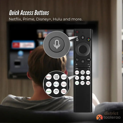 Tooleroo Smart TV Remote Control Replacement For Samsung Voice URC01910F - Appliances > TV > TVs & Accessories
