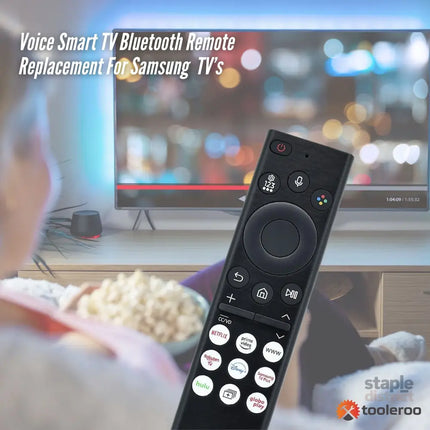 Tooleroo Smart TV Remote Control Replacement For Samsung Voice URC01910F - Appliances > TV > TVs & Accessories