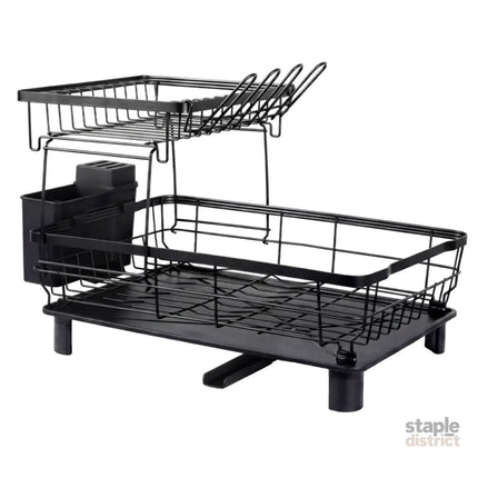 Toque 2 Tier Drying Rack Kitchen Organizer Storage Plate Drainer Cutlery Holder-2061251870420242440